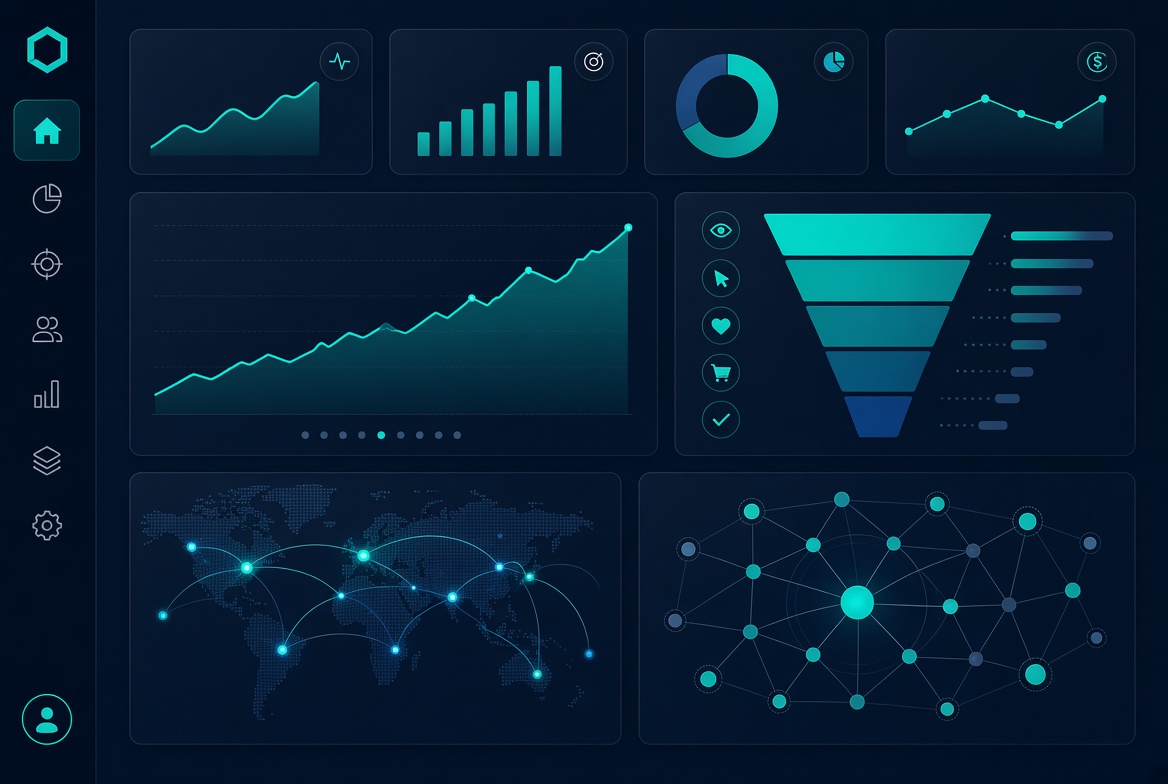 Analytics dashboard visualization
