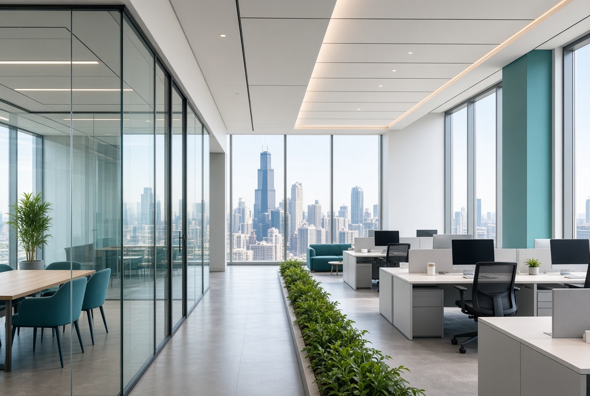 Modern Chicago office interior